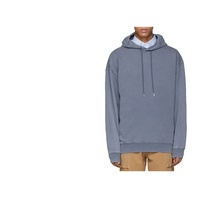 Sweat-shirts à capuche en coton 100% de haute qualité, 460 grammes, style décontracté ample, couleur unie, tricotés, avec logo personnalisé en gros