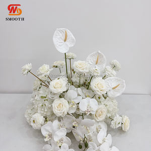 Ramo de Flores Artificiales de Orquídeas Blancas para Decoración de Bodas y Eventos, Camino de Flores para el Suelo - Product Image 2