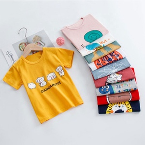 Della Fabbrica del commercio all'ingrosso dei vestiti del <span class=keywords><strong>bambino</strong></span> 100% di estate del cotone manica corta maglietta del ragazzo del <span class=keywords><strong>bambino</strong></span> bianco - Product Image 2