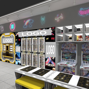 Magasin de jouets conception <span class=keywords><strong>en</strong></span> <span class=keywords><strong>ligne</strong></span> personnalisé bois Animation ville jouet vitrine à la main échange de cadeaux étagères terrains de jeux vitrines - Product Image 4