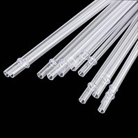 Paille en PET réutilisable transparente de haute qualité pour boire