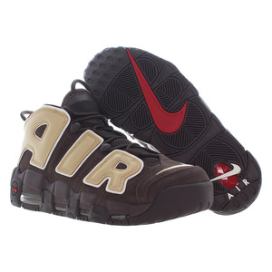 Nike Air uptempo 96 unisex รองเท้าบาสเก็ตบอลสีน้ำตาล/สีงา-100% ของแท้ - Product Image 5