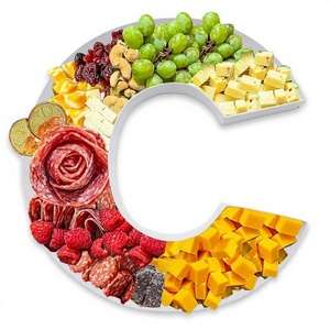 ZIJRXQ Caja Decorativa Rellenable de Cartón de 12 Pulgadas con Letra C para Alimentos (Charcutería) - Product Image 1