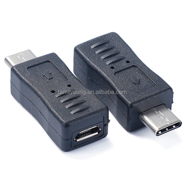 USB Type C Male to Micro USB Female Data Sync and Charging Converter Adapter Mini 5P Female to USB C Male Converter Adapter