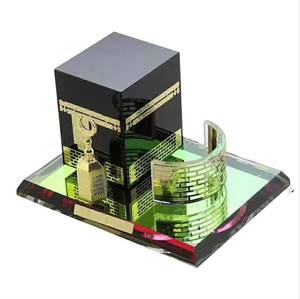 Modèle de la mosquée Kaaba musulmane, artisanat architectural islamique, figurine en cristal de collection, décoration de voiture et de maison - Product Image 2