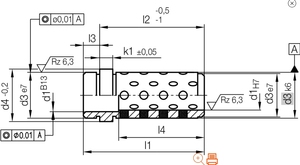 Douille de guidage en acier autolubrifiante pour moule d'injection d'appareils électroménagers, douille de guidage étagée de précision pour alignement de moule plastique - Product Image 2