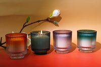 Bougies parfumées en cire d'huile de soja d'aromathérapie de marque privée de luxe pour la décoration de la maison