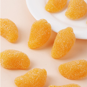 Fabricants de <span class=keywords><strong>bonbons</strong></span> gélifiés en gros, étiquette privée personnalisée, halal, en vrac, saveur aigre-douce, <span class=keywords><strong>bonbons</strong></span> gélifiés en forme de mangue - Product Image 4