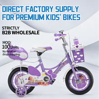 Vente en gros UNIQUEMENT B2B – Vélo pour fille en forme de cœur rose, 12-16-20 pouces, prix d'usine, adorable poussette pour bébé