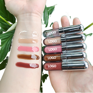 Gloss à lèvres transparent végétalien de haute qualité MLM, baume à lèvres liquide minéral brillant, waterproof, longue tenue, logo personnalisé, maquillage repulpant - Product Image 1
