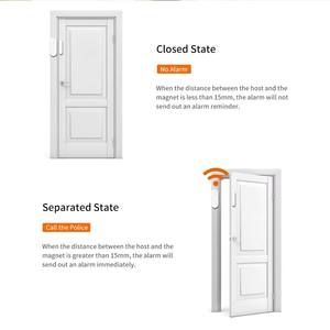 <span class=keywords><strong>433</strong></span> <span class=keywords><strong>Mhz</strong></span> cửa không dây/cửa sổ cảm biến từ tính cho báo động nhà - Product Image 4