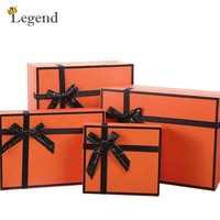 Caja de Almacenamiento de Papel Rígido con Impresión de Logotipo Personalizado, Embalaje de Papel para Ropa, Cajas de Regalo con Tapa y Base de Marca Personalizada con Cinta