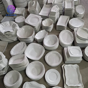 Penjualan Langsung Pabrik Piring Keramik Porselen Putih Ramah Lingkungan untuk <span class=keywords><strong>Hotel</strong></span> dan Dapur, Stok Tersedia - Product Image 6