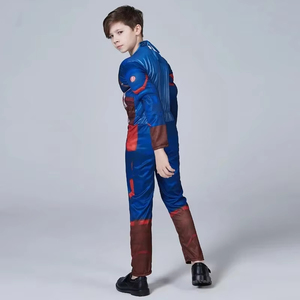 Muscle Boys Capitán Disfraz Niños Superhéroe Araña Músculo Mono Escudo Capa Trajes Película Juego Halloween <span class=keywords><strong>Carnaval</strong></span> <span class=keywords><strong>Disfraces</strong></span> - Product Image 4
