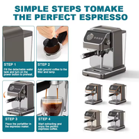 Produsen mesin kopi Espresso harga baja tahan karat 20 Bar Expresso mesin kopi dengan tongkat uap