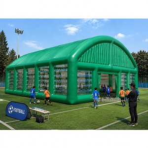 Tente de sport gonflable verte professionnelle OEM pour terrain d'entraînement de football en salle et terrain de basketball - Product Image 1