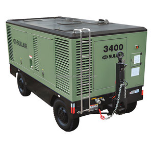 Sullair 1300 động cơ diesel Vít Máy nén khí di động 24.1bar/350psi 1300cfm/36.8m ³/PHÚT Máy khoan giếng nước khí nén mới - Product Image 3