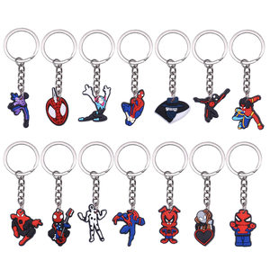 Tùy chỉnh Spider - Man PVC móc khóa nhân vật hoạt hình vòng chìa khóa cho túi/phím trang trí - Product Image 1