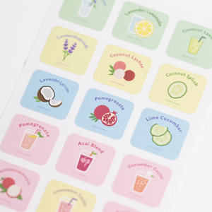 Hoja de pegatinas de <span class=keywords><strong>diseño</strong></span> personalizado OEM para diarios, cuadernos, álbumes de recortes, bonitos artículos de papelería, regalos y embalaje - Product Image 5