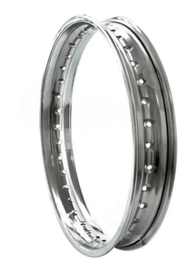 Lámina de Aleación para Llanta de Motocicleta para NXR 150 KS, ES, ESD, Mix <span class=keywords><strong>2012</strong></span>, 17x215, Cromada - Product Image 2