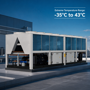 Système de refroidissement à vis à haute capacité, refroidi par air, avec contrôle intelligent pour la climatisation centrale commerciale - Product Image 2