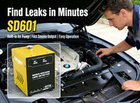 Testeur de fuite de fumée solaire haute performance pour véhicules électriques 12V, machine à fumée pour voiture, garantie 1 an, compatible avec plus de 110 marques de voitures, détection de fuite de vide moteur