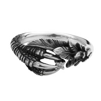 Nouvelle Bague en Alliage Griffe de Dragon Tendance Style Vintage Ins Unisexe Hip-Hop Niche Luxe Léger Personnalisé Punk Réglable