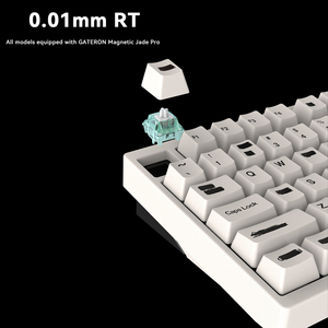 Morkblade <span class=keywords><strong>tkl</strong></span> HE คีย์บอร์ดแม่เหล็กอลูมิเนียมแบบมีสาย RT0.01MM 8kHz 256kHz ความหน่วงต่ำคีย์บอร์ดเกมสลับร้อน RGB - Product Image 3
