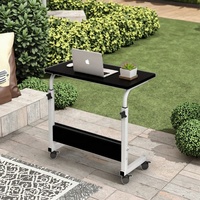Table d'ordinateur portable en métal portable et réglable Conception paresseuse simple pour une utilisation au bureau ou au chevet