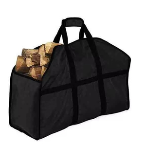 Free Sample <b>Indoor</b> Firewood <b>Rack</b> Totes Holders, Large Capacity <b>Log</b> Holders(Black) - Product Image 4