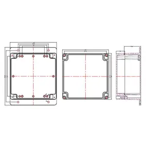 DIYカスタムIP65ABSプラスチック屋外防水プロジェクトボックスPCB電子プロジェクト接続ボックスケースエンクロージャー