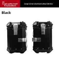 Boîte latérale universelle pour moto en alliage d'aluminium 36L, résistante aux chutes et aux collisions, coffre essentiel pour les voyages