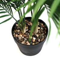 Palmiers artificiels d'extérieur de haute qualité, faux palmiers décoratifs verts, simulation d'arbre de table, petite taille, plante de palmier artificielle pour aménagement paysager