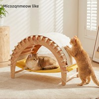 VaryWell 2026 Nouveau Lit pour Chat en Bois Massif Respirant, Arbre à Gratter Portable Conçu Spécialement pour Grands Chats, Universel Toutes Saisons