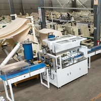 Máquina Automática para Rebobinar Papel de Cocina con Grabado de Acero a Goma para Fábrica