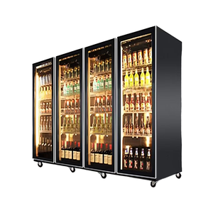 Congélateur Vitrine Commerciale -25°C Monotempérature à Refroidissement par Air, Vitrine Réfrigérée 3 Portes en Acier Inoxydable pour Aliments Surgelés - Product Image 1