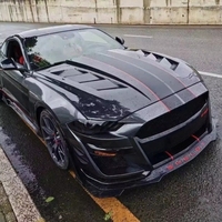 Nuevo Capó de Motor Ventilado de Fibra de Carbono con Pernos para Mustang S550 2018-2023 GT - Instalación con Pernos