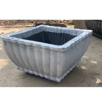 Nouveau moule à pot de fleurs en plastique ABS, motif ondulé, carré, petit modèle de bonsaï, haute résistance, extérieur, créatif, Reazone RZR
