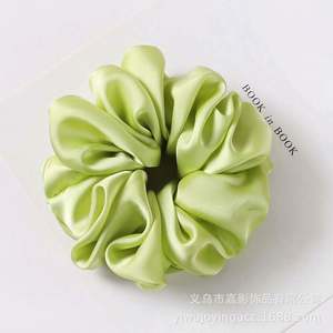 Coleteros de tela de seda extragrandes de moda para mujer, coleteros elásticos de gasa coreanos, sujetadores de cola de caballo con diseño floral y geométrico - Product Image 3