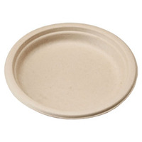 Assiettes à compartiments en bagasse de canne à sucre Bofa, jetables, biodégradables, qualité alimentaire, logo personnalisé, pour restaurant de restauration rapide moderne