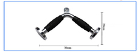 Barres de traction LAT durables en acier inoxydable Accessoires de fixation de machine à câble Corde à triceps Barre de poignée en V de rotation Barre en forme de V