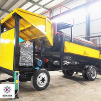 Machine de criblage à tambour pour minerai d'or alluvial et pierre calcaire hématite 70TPH