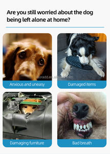 Jouet à mâcher interactif pour chien de taille moyenne à grande Corde à nœud en coton agressif avec motif en os Jouet à dents en caoutchouc TPR pour animaux de compagnie - Product Image 6