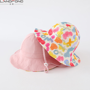 Chapeau Bob Réversible pour Enfants et Tout-Petits Landfond, Motif Dessin Animé, Bord Court, Protection Solaire, Style <span class=keywords><strong>Pêcheur</strong></span> - Product Image 5