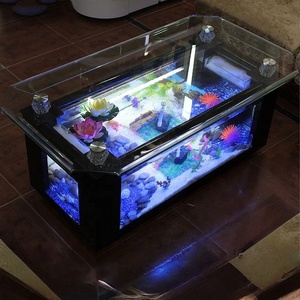 <span class=keywords><strong>Table</strong></span> <span class=keywords><strong>basse</strong></span> en verre personnalisée la plus vendue avec <span class=keywords><strong>aquarium</strong></span> intégré, <span class=keywords><strong>aquarium</strong></span> intelligent de luxe de grande taille pour la décoration du salon - Product Image 2