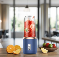 Professionele Roestvrijstalen Messen Draagbare Elektrische Usb Mini Oranje Citrus Citroenblender Mixer Molen Vers Fruit Juicer