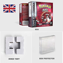 USA FRA EUR NOE ESP ITA IC SAVE CART Leaf Green Fire Red Ruby Emerald SAPPHIRE box pour Gba - Product Image 2