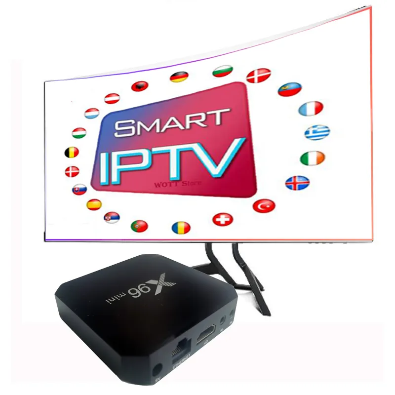 x96mini m3u live tv android box tv kostenloser test wiederverkäufer panel abonnement xtream code vod filme serie exyu set-top tv box