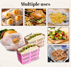 Custom Waterproof Greaseproof Food Grade Wrapping Paper Eco-friendly Disposable Recyclable Biodegradable Bread Jelly Sugar - Product Image 5