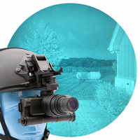 Kacamata Penglihatan Malam Helm Manual Gain Mil Spec Optics Fitur Teropong Tunggal NVG Kacamata Penglihatan Malam PVS 7 Housing